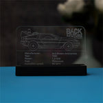 LED Nameplate for Back to the Future Time Machine 10300