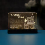 LED Nameplate for Boutique Hotel 10297