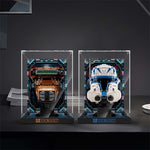 Display Case for Captain Rex Helmet 75349 / Clone Commander Cody Helmet 75350 / Princess Leia Helmet 75351